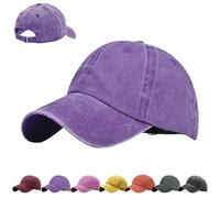 AUNGKWANG Gorra de Béisbol Lavadas Niños, 100% Cotton, Gorras de Béisbol Unisex para Adj Gorra con Visera y Cierre Ajustable, para Casuales Running Beisbols Tenis Golf, Niños y Niñas de 3-8 Años