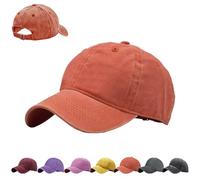 AUNGKWANG Gorra de Béisbol Lavadas Niños, 100% Cotton, Gorras de Béisbol Unisex para Adj Gorra con Visera y Cierre Ajustable, para Casuales Running Beisbols Tenis Golf, Niños y Niñas de 3-8 Años