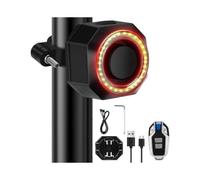 Auniq Anti-Theft Bike Alarm with Tail Light, a 110dB USB Rechargeable Motion Sensor with Remote