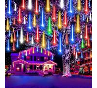 Auniq LED de Meteoros Lluvia Luces Guirnalda, Luces de Lluvia de Meteoros 30cm 10 Tubos 240 LEDs Cadena de Luce de Hadas IP65 Impermeable Luz decorativa de Navidad con 5m de plomo para Fiesta Navidad