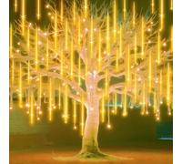 Auniq Meteoros Lluvia Luces LED, 30cm 10 Tubos 240 LEDs Lluvia de Meteoritos IP65 Impermeable Luces de Navidad LED Cadena de Luces de Hadas Guirnaldas de Luce para Navidad Jardín Patio Fiesta Bodas