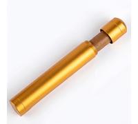 Aunlix Estuche de Puros, Portapuros de Aluminio φ 25 mm -Tubo para cigarros, Tubo Hermético Individual, Organizador de Puros de anillo 52/64", Portátiles de Viaje para Puros Cubanos (dorado)