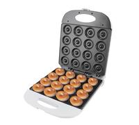 AUNMAS 1400W Mini Donut Press Machine, 16 Agujeros SUS Aluminio Ninúdico Donut Electric Donut Maker para Tocadines de Desayuno en el Hogar (EU enchufe 220V)