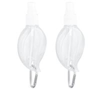 AUNMAS 2 Pcs Desinfectante para Manos con Clip, Recipiente Recargable Portátil Ampliamente Utilizado para Jabón de Jabón para Lavabas de Mano con champú de Líquido (Estilo de hoja de arce en aerosol)