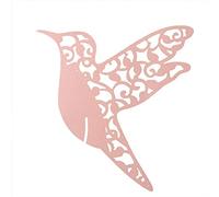 AUNMAS 50pcs Tarjetas de lugar de boda Forma de pájaro Boda Nombre hueco Tarjetas de lugar Nombre de mesa personalizado Recepción Decoración Tarjetas de invitados de boda para copa(4#)