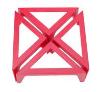AUNMAS 8 Soportes de Lienzo de Paquete Pintas Pies de Lienzo para Acrílico para Arte de Vertido Acrílico con Base sin Deslizamiento de Plástico ABS Estable para Artistas Viajes (rojo)