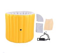 AUNMAS Bañera Portátil para Adultos, Bañera Inflable Plegable con Bomba para el Hogar, Baño, Camping, Spa