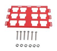 AUNMAS Base de Montaje de la Caja de Herramientas de Aleación de Aluminio Compatible con Paquete, Placa de Prueba de Desgaste para el Soporte de Pared o Piso con Diseño Preciso, (rojo)