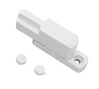 AUNMAS Bloqueo de Faja con Llave, Aleación de Aluminio T-Type T-Type Window Lock Security Antirrobo de Seguridad para Ventanas Colgadas (WHITE)