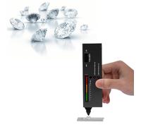 AUNMAS Bolígrafo Probador Selector con Pantalla LCD y Lupa LED 30X Herramienta de Prueba de Piedras Preciosas ABS Comprobador de Joyería de Alta Precisión para Joyeros Coleccionistas Lectura de Sellos