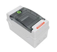 AUNMAS Caja de Disyuntores de 4 Vías, IP66 a Prueba de Lluvia, Panel de Energía Solar para Uso en Interiores y Exteriores, Fácil Instalación, Material ABS Duradero, Ideal para Hogares y Talleres