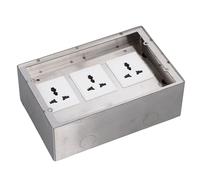 AUNMAS Caja de Enchufe de Energía Integrada de Acero Inoxidable Impermeable para el Centro Comercial Competing Mall Home AC250V, Encabelamiento de Piso de 4kw para Decoración de la Oficina