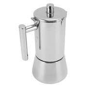 AUNMAS Camino de Cafeteras de Estufa de 6 Tazas, 304 Acero Inoxidable en LaCafetera Italiana Tradicional Compatible con Cocinas de Inducción, Estufas de Gas, Quemadores de Cerámica,
