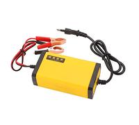 AUNMAS Cargador de Batería Inteligente LCD de 12V con Pantalla LCD 28W 2-20Ah para Cortacésped de Coche y Motocicleta Gel VRLA SLA AGM
