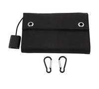 AUNMAS Cargador de Batería Plegable con Panel Solar, Banco de Energía Solar Portátil de 15 W con Salida USB para Portátiles y Cámaras, Material Monocristalino para Aventuras Al Aire Libre