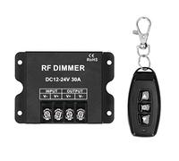 AUNMAS Control remoto inalámbrico, DC12-24V 30A LED Regulador de luz de tira de luz de un solo color RF para 5050 3528 Luces de cuerda de luz de tira de LED de un solo color