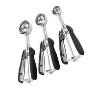AUNMAS Cuchara para Helado, Set de 3 Cucharas de Acero Inoxidable 304