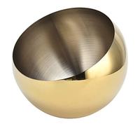 AUNMAS Cuenco de Acero Inoxidable, Azucarero Oblicuo de Acero Inoxidable 304, Bote para Condimentos Pulido, Acabado de Espejo de Doble Capa, Apertura Inclinada, Base Estable para Servir Mesa de
