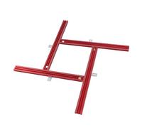 AUNMAS de Riel Guía Paralelo de Aleación de Aluminio, Guía de Máquina de Corte Ajustable para Carpintería con Marcas Imperiales Métricas Claras, Curvas Estables, Formas de Precisas