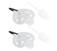 AUNMAS Desinfectante de Manos con Clip, 2 Piezas Llavero Recargable de Plástico PET Botella de Viaje 50 Ml Contenedor de Aerosol Transparente para de Manos Gel de Baño Champú Líquido Viajes Gimnasio