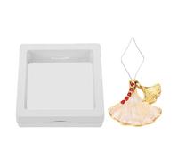 AUNMAS Enhebrador de Agujas de Metal con Forma de Hoja de Ginkgo, Dispositivo de Enhebrado Rápido, Herramienta de Enhebrado Fácil, Ayudante de Costura con Diseño único para (con diamantes de