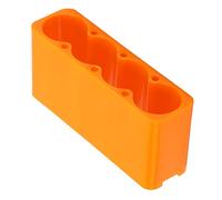 AUNMAS Estación de Batería Almacenamiento de Batería Ajustable de Plástico Industrial de 6 Secciones con Soporte para, Estuche y Soporte para Accesorio de Soldadura por Puntos (4 Secciones)