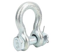 AUNMAS Grillete de Anclaje de Anillo en D, Tipo Resistente de Acero de Aleación con Tuerca para Elevación Marina 4.75T (3,25 t)