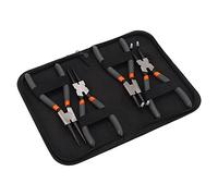 AUNMAS Juego de Alicates para Anillos Elásticos, Acero Al Carbono, 4 Herramientas de Extracción Resistentes para Mantenimiento y Reparación