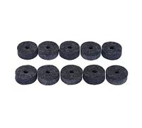 AUNMAS Juego de Arandelas de Fieltro para Batería, Almohadillas de Platillos de Tamaño Mediano Grises, Diámetro Exterior de 40mm, Ideal para Embrague de Charles y Platillos Crash, 10 Uds.