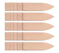 AUNMAS Juego de Bruñidor de Cuero, Pulidor de Cuero de Madera de Haya para Acabado de Bordes y Manualidades Hechas a Mano