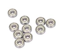 AUNMAS Juego de Rodamientos Rígidos de Bolas, Rodamientos de Bolas de Acero con Doble Blindaje 626Z 6 Mm X 19 Mm X 6, Carga Pesada de Alta Velocidad y Baja Fricción para Equipos de Transmisión de
