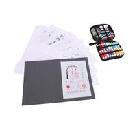 AUNMAS Kit Completo de Libro de Puntadas de Bordado, Juego de Herramientas de Tela con Guía Ilustrada para Principiantes en Proyectos de Costura a Mano