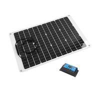 AUNMAS Kit de Controlador de Panel Solar Flexible PET de Silicio Monocristalino de 70 W, Accesorios para Fotovoltaico, Cable de Película Delgada, para Baterías de 12 V, Vehículos Recreativos,