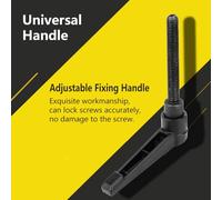 AUNMAS Manija de Perilla Ajustable con Rosca Macho M5, Palanca de Sujeción de Aleación 304 de 50 Mm para Maquinaria de Embalaje y Equipos de Herramientas (Longitud del tornillo 16MM)