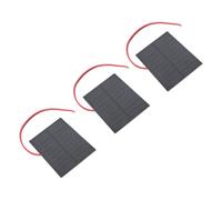 AUNMAS Mini Kit de Panel Solar, Silicio Monocristalino, 2W 3PCS para Proyectos Científicos, Luces LED, Cargadores de Teléfono