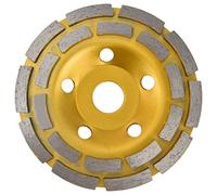 AUNMAS Muela Abrasiva de Copa, Muela Abrasiva de Hormigón de Doble Hilera para Amoladora Angular, Rendimiento de Corte Rápido, Diseño de Orificio de Enfriamiento, Aplicaciones Húmedas y Secas para