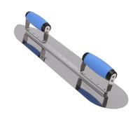 AUNMAS Paleta de Piscina de Acero Inoxidable con Dos Mangos de Agarre Suave, Paleta de Acabado de Hormigón de Cabeza Redonda y Puntiaguda para Revestimiento de Piscina, Yeso de Hormigón