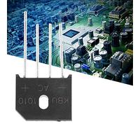 AUNMAS Puente Rectificador de Diodo 10A 1000V, Componente de Potencia Compacto para Circuitos Electrónicos, Ideal para Aplicaciones Domésticas e Industriales (10 piezas vendidas)