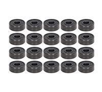AUNMAS Rodamiento de Bolas 20PCS S606RS 6x17x6mm Rodamientos Rígidos en Miniatura con Doble Sellado para Patinetas Patines en Línea Scooters Patines