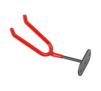 AUNMAS Soporte para Pistola Pulverizadora de Alimentación por Gravedad de Plástico y Hierro con Revestimiento Antirrayas para Montaje en Pared Resistente, Compatible con la Mayoría de Las (Rojo)