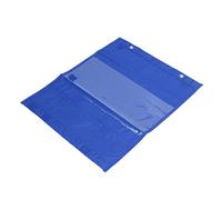 AUNMAS Tabla de Bolsillo Magnética, Organizador de Horarios de Aula de PVC de Poliéster, 5 Filas Transparentes, Imanes de Pizarra Blanca y Bucles para Colgar, para Centros de Aprendizaje de (BLUE)