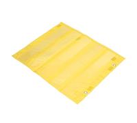 AUNMAS Tabla de Bolsillo Magnética, Organizador de Horarios de Aula de PVC de Poliéster, 5 Filas Transparentes, Imanes de Pizarra Blanca y Bucles para Colgar, para Centros de Aprendizaje de (YELLOW)