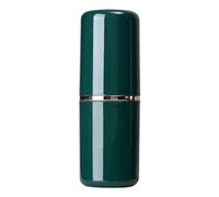 AUNMAS Tenedor de Viaje a Prueba de Polvo para el Caso de la Taza del Cepillo de Dientes del Hotel Casero, Organizador Portátil con Aspecto Elegante (Green)