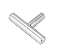 AUNMAS Tiradores de Manija de Cajón con Barra en T, Manijas de Gabinete de Acero Inoxidable, Diseño Elegante para Gabinetes y Muebles de Cocina (50MM)