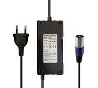 aunstarwei Cargador de Batería de Litio, Fuente de Alimentación para Batería de Litio de 48 V y 13S, 54,6 V, 4 A, con Conector XLR de 3 Pines