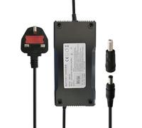 aunstarwei Cargador de bicicleta eléctrica de 36 V 5 A, cargador de batería de litio de 36 V para scooter eléctrico con conector de 5,5 x 2,1/5,5 x 2,5 mm
