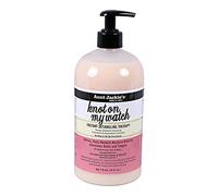 Aunt Jackie's Curls and Coils Knot On My Watch, bomba grande de tamaño familiar, 24 onzas, terapia de desenredado instantánea para rizos naturales, carretes y ondas, rosa