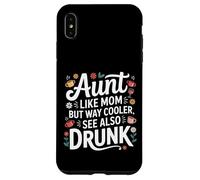 Aunt Like Mom But Way Cooler See Also Drunk - Carcasa para iPhone XS MAX