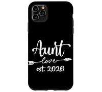 Aunt Love EST 2026 Familia Nuevo Bebé Tía 2026 Tía Carcasa para iPhone 11 Pro MAX