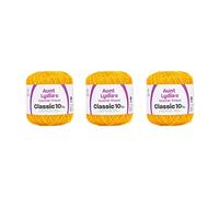 Aunt Lydia Classic Golden Rod Crochet - Paquete de 3 unidades de 350y/320 m - Algodón - Calibre 10 - Crochet